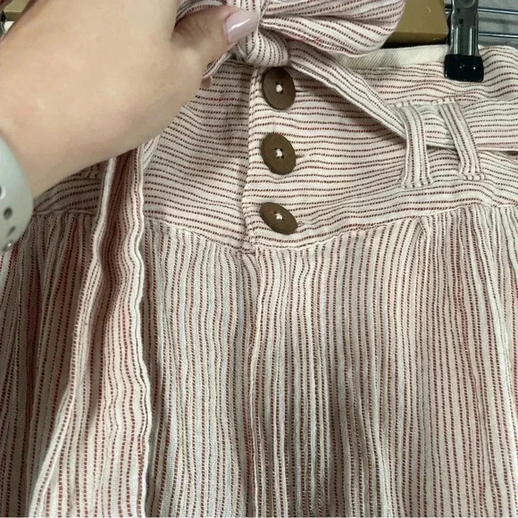 FREE PEOPLE 2 Rumors Yarn Dye Harem Pants in Canvas Combo • Natural Cream - Picture 11 of 16